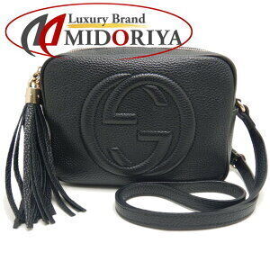 Gucci Soho Disco Shoulder Bag Black Leather